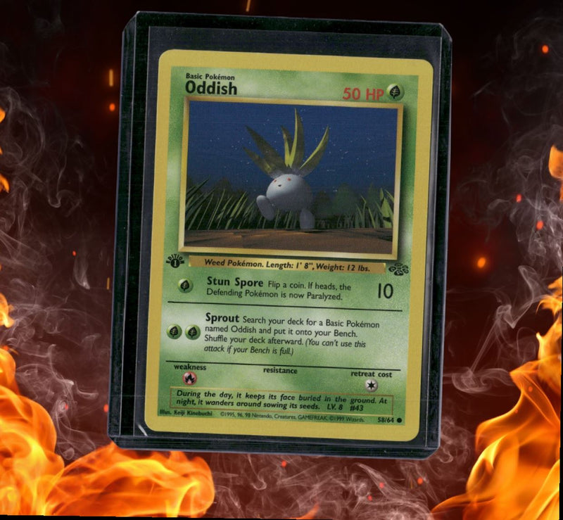1999 Pokemon Jungle 1st Edition Oddish LP