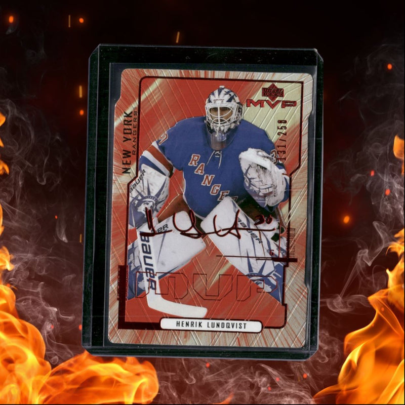 2020-21 Upper Deck MVP Henrik Lundqvist Colors & Contours Orange