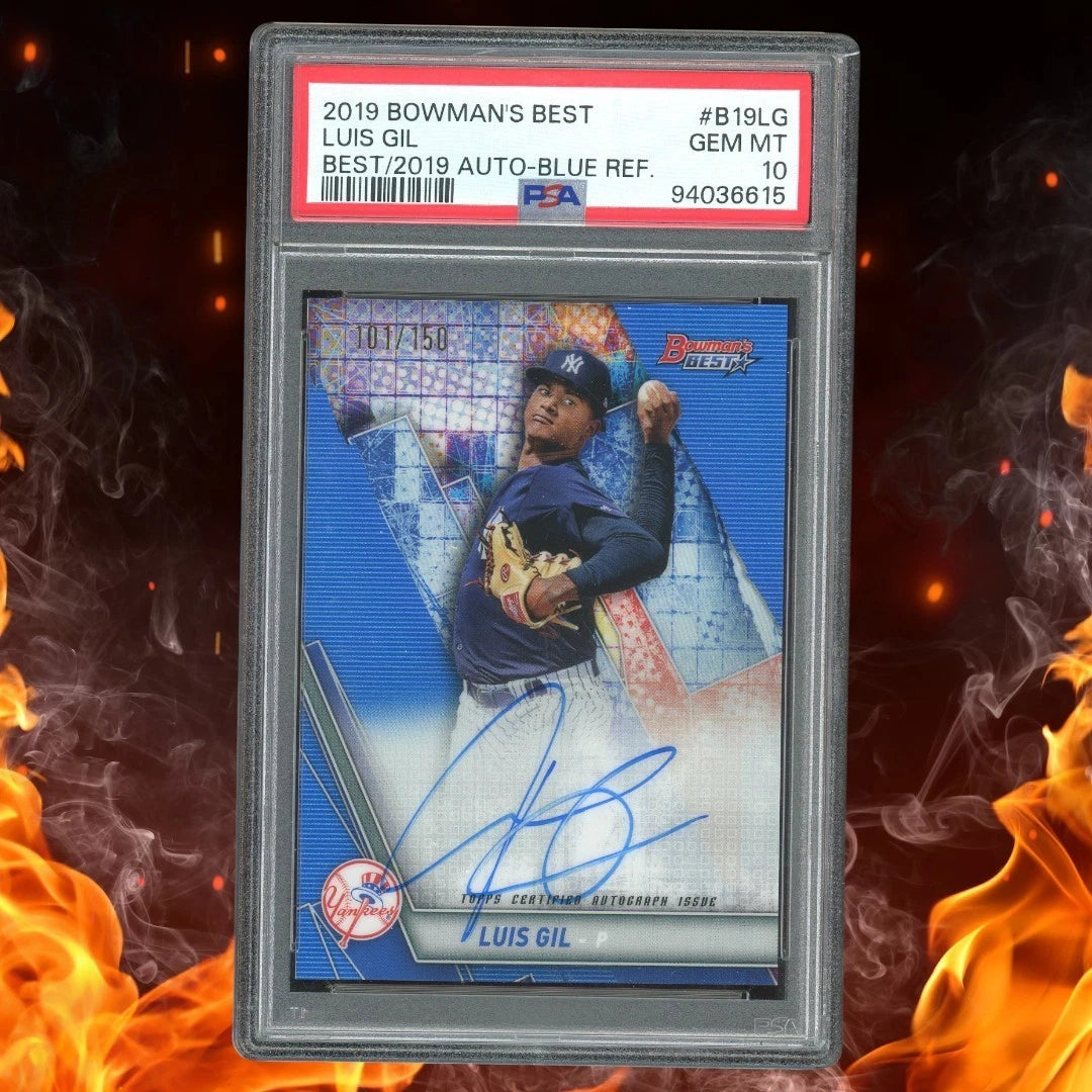 2019 Bowman's Best LUIS GIL Blue Refractor Auto /150 PSA 10 #B19-LG