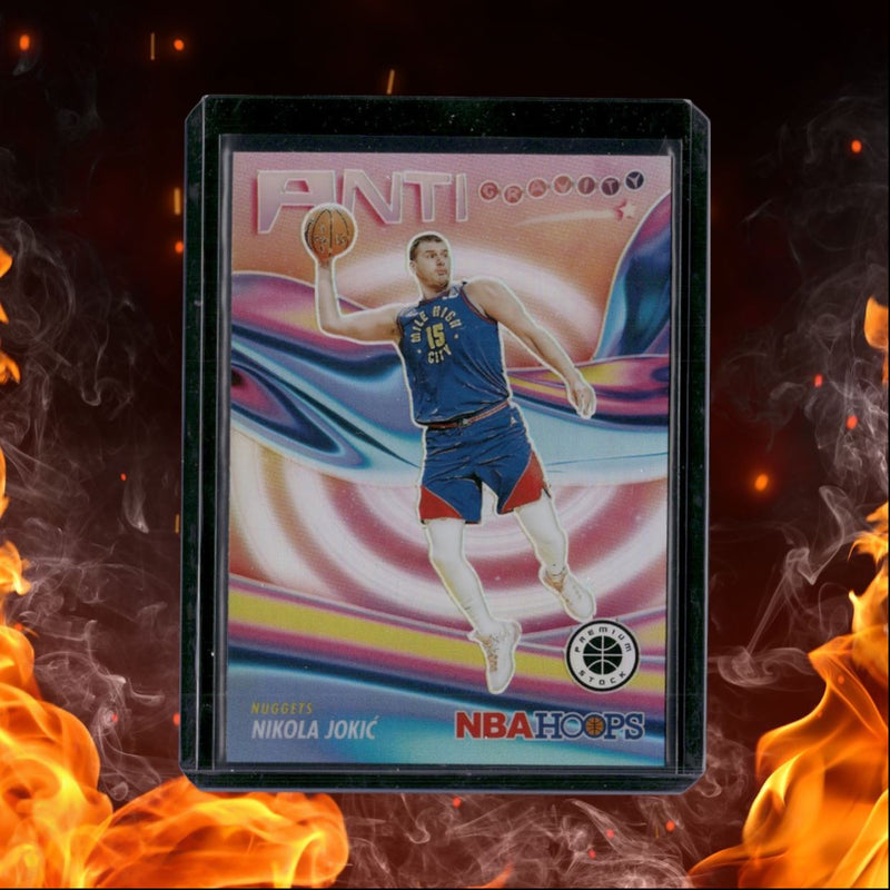 2023-24 Panini NBA Hoops Premium Stock Nikola Jokic Anti Gravity Silver Prizm