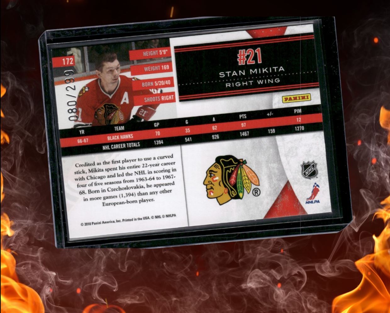 2010-11 Panini Limited Stan Mikita Legend 080/299 #172