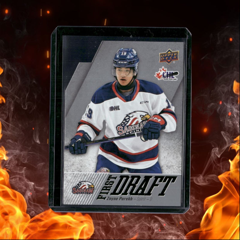 2022-23 Upper Deck CHL Zayne Parekh First Draft Prospect
