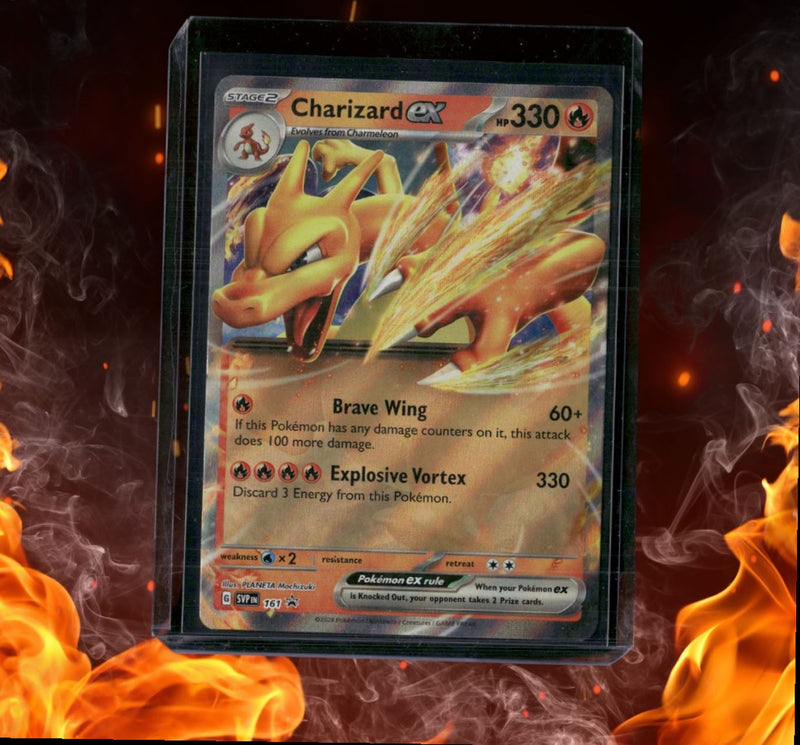 2024 Pokemon Scarlet & Violet Charizard EX Black Star Promo LP (A)
