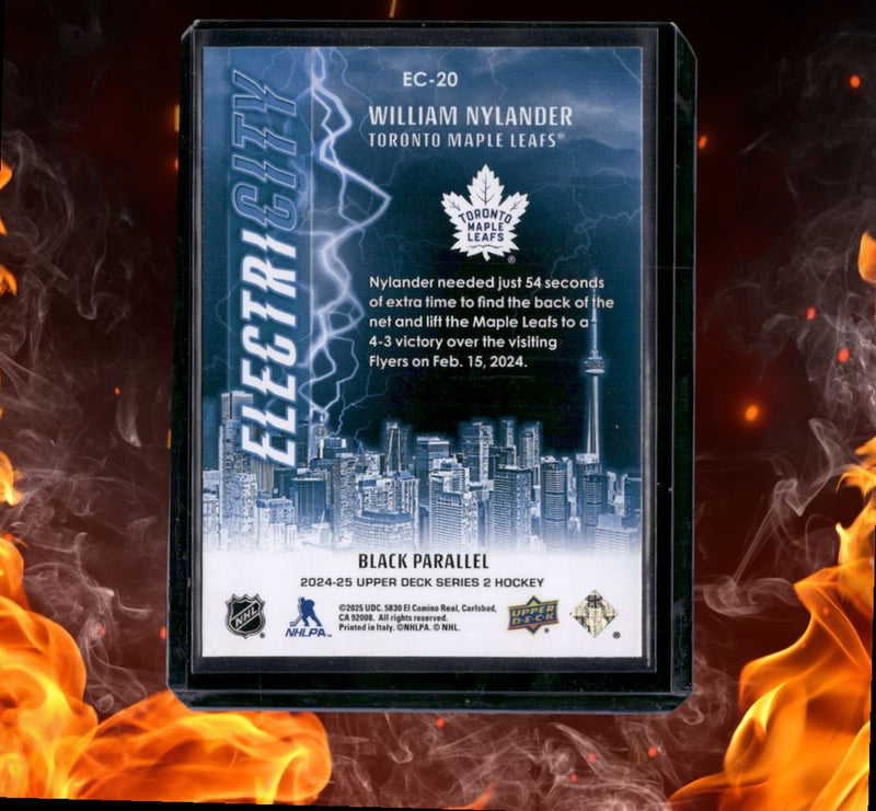 2024-25 Upper Deck William Nylander ElectriCITY Black SSP