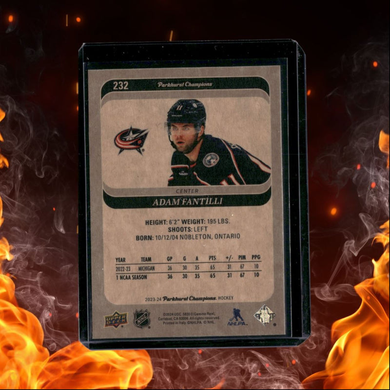 2023-24 Upper Deck Parkhurst Champions Adam Fantilli Rookie
