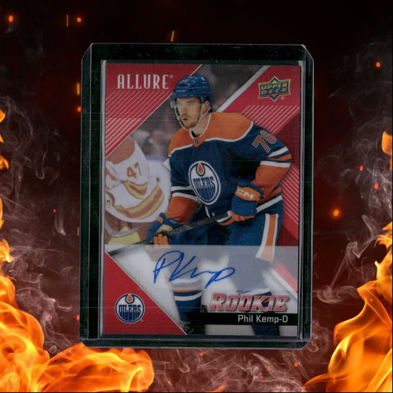 2024-25 Upper Deck Allure Phil Kemp Red Rainbow Rookie Auto
