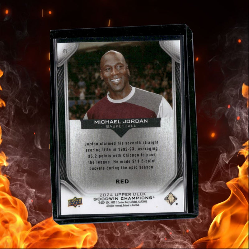 2024-25 Upper Deck Goodwin Champions Michael Jordan Platinum Red