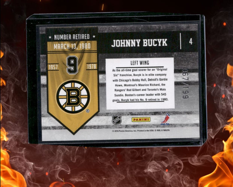 2010-11 Panini Limited Johnny Bucyk Retired Numbers 067/199