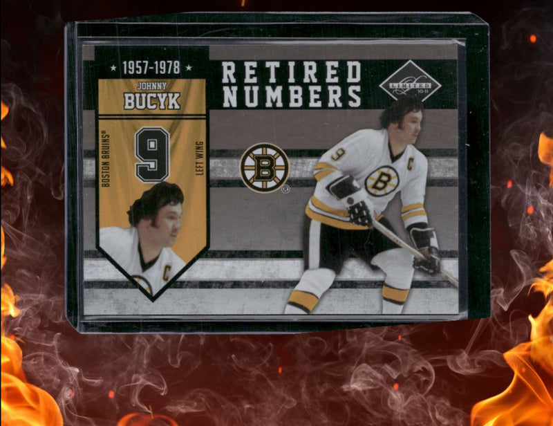 2010-11 Panini Limited Johnny Bucyk Retired Numbers 067/199
