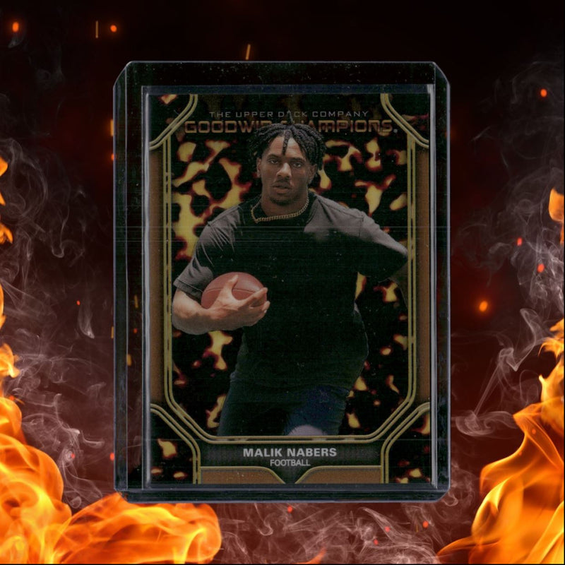 2024 Upper Deck Goodwin Champions Malik Nabers Platinum Tortoise Shell Rookie