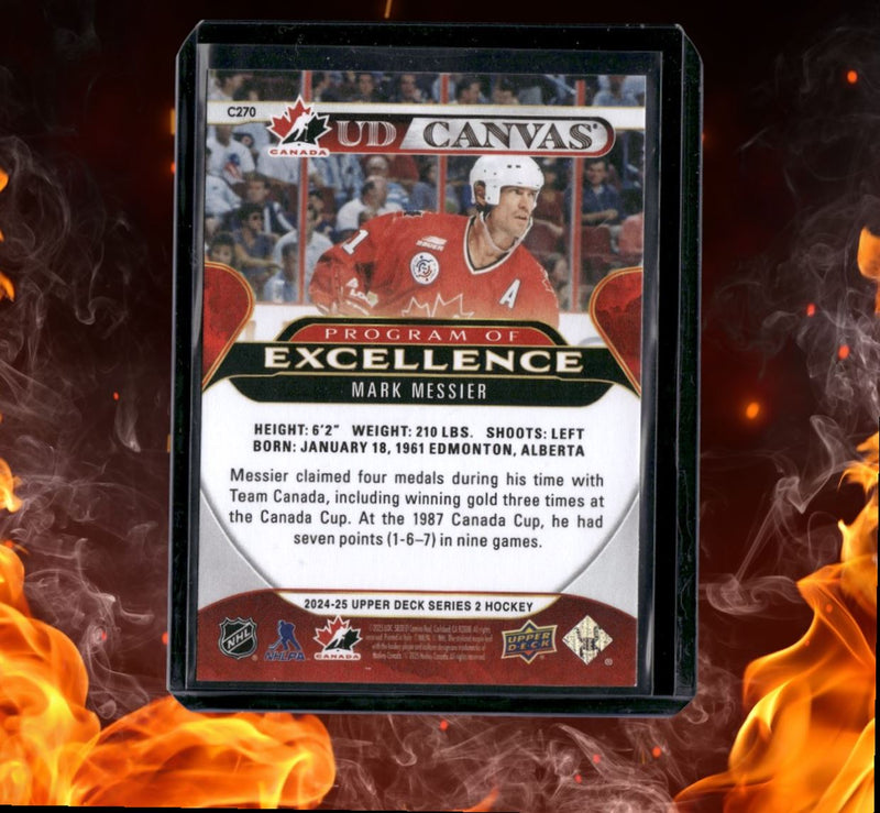 2024-25 Upper Deck Mark Messier UD Canvas Program of Excellence Retired