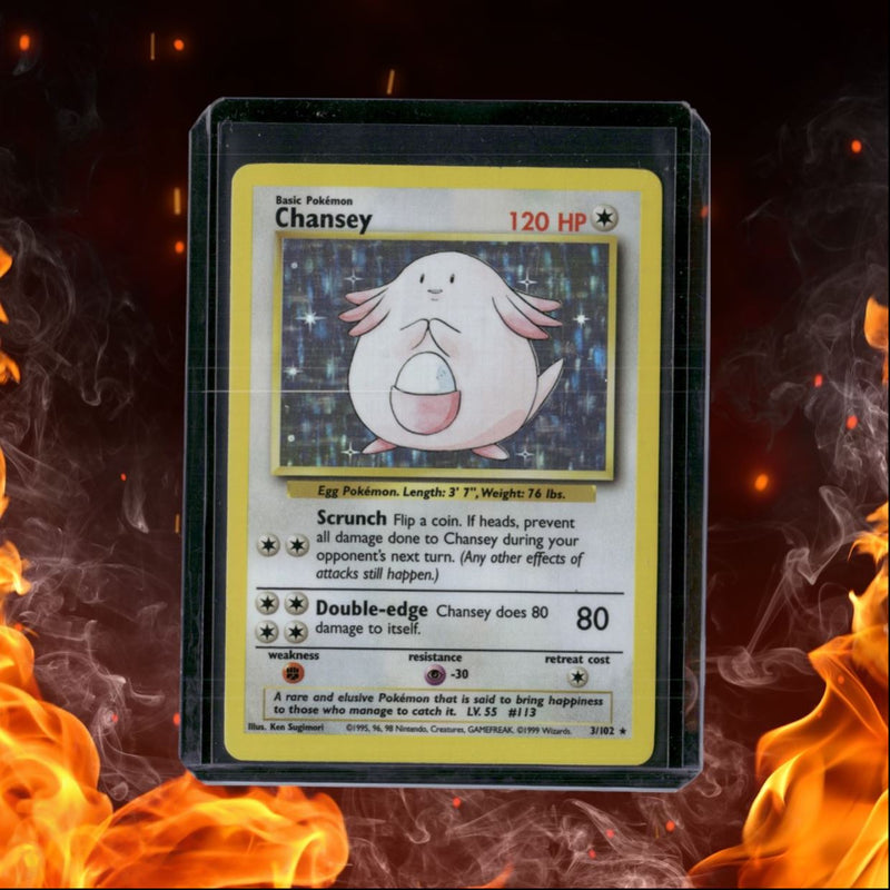 1999 Pokemon Base Set Chansey Holo Rare LP