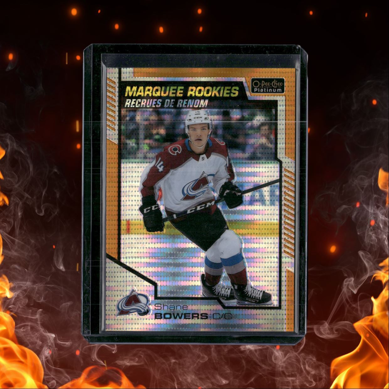 2020-21 O-Pee-Chee Platinum Shane Bowers Marquee Seismic Gold Rookie 40/50 #166