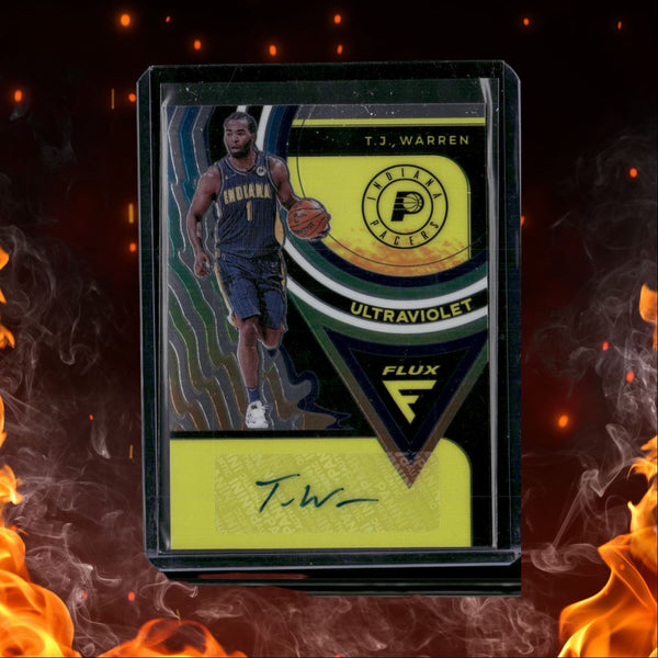 2020-21 Panini Flux T.J. Warren Ultraviolet Auto #UV-TJW