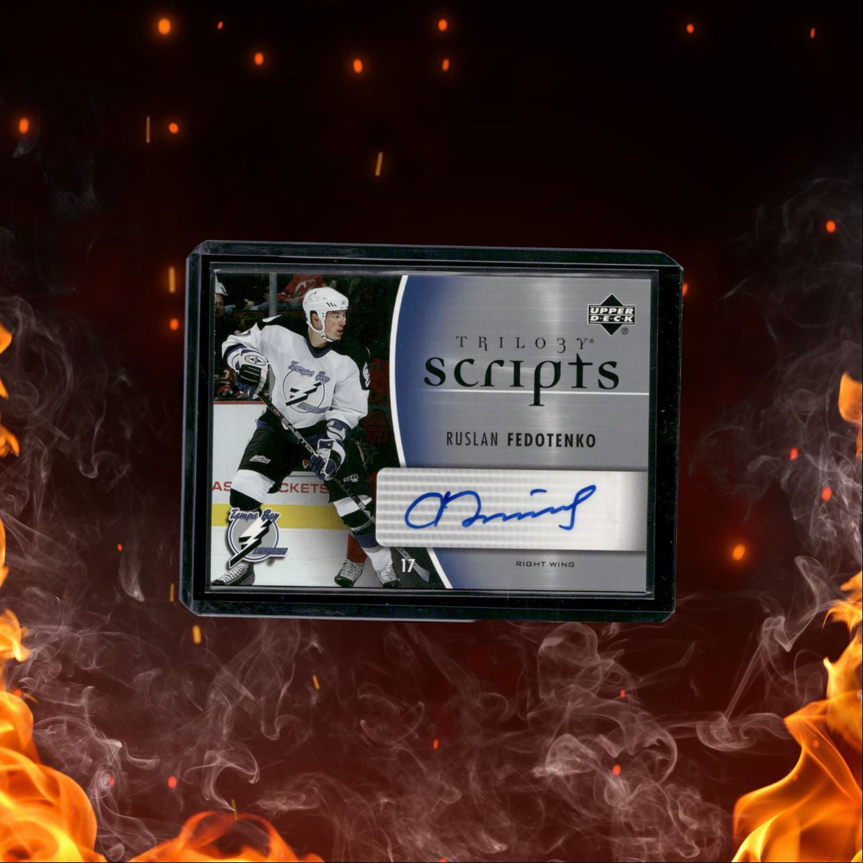 2006-07 Upper Deck Trilogy Ruslan Fedotenko Scripts Auto #TS-RF