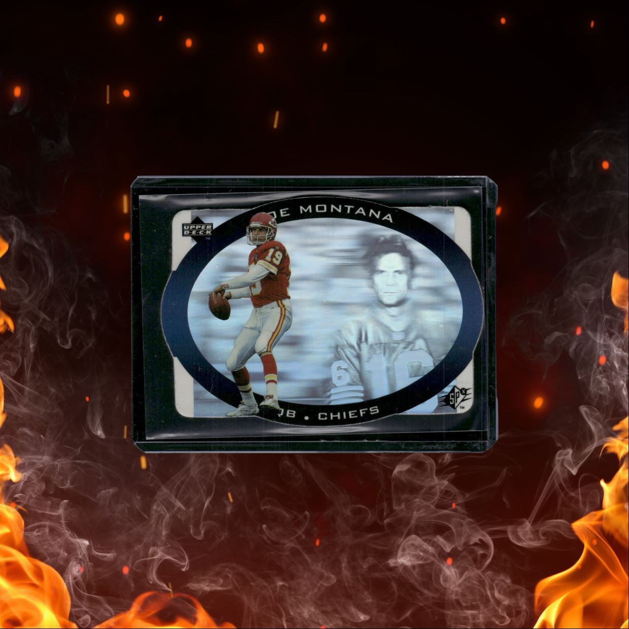 1995 Upper Deck SPx Joe Montana Hologram Die-Cut #SPX2