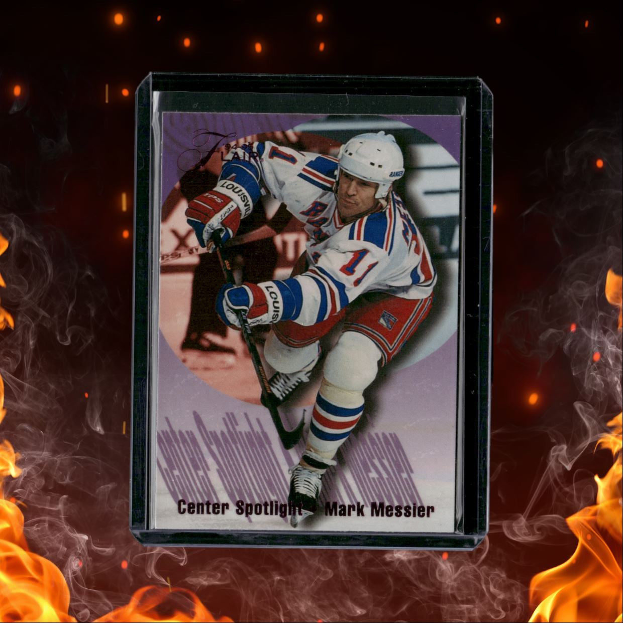 1994-95 Fleer Center Spotlight Mark Messier Purple #8