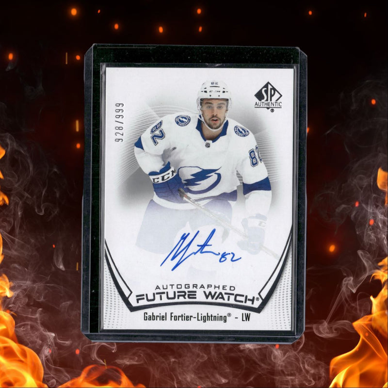 2021-22 SP Authentic Gabriel Fortier Future Watch Rookie Auto 928/999