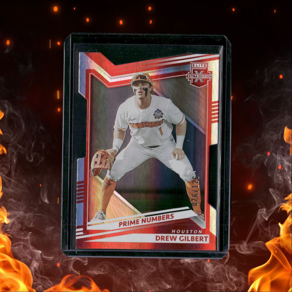 2022 Panini Elite Extra Edition Drew Gilbert Red Die-Cut 076/126 #28
