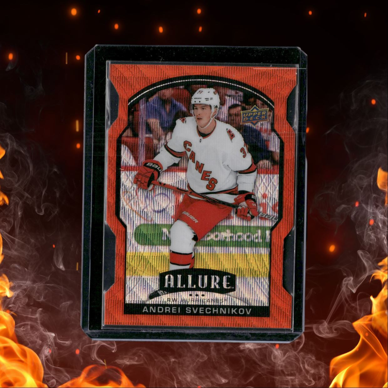 2020-21 Upper Deck Allure Andrei Svechnikov Orange Slice #38