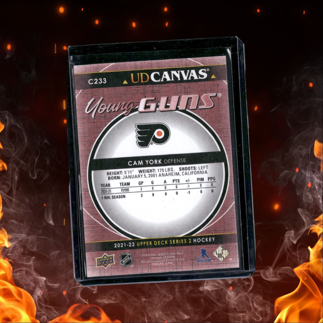 2021-22 Upper Deck UD Canvas Cam York Young Guns #C233