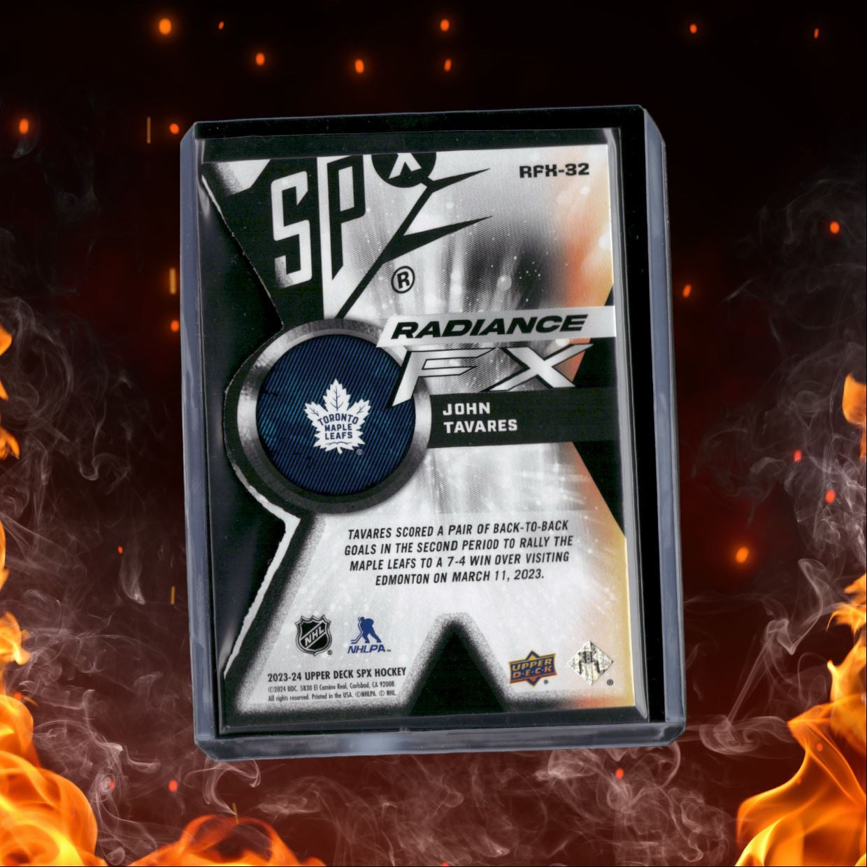 2023-24 Upper Deck SPx John Tavares Radiance FX 195/949 #RFX-32