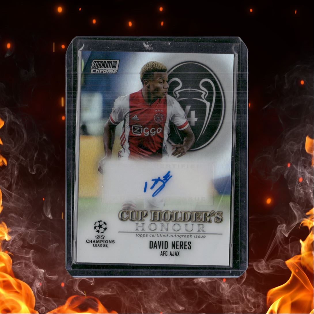 2021 Topps Stadium Club Chrome David Neres Cup Holder's Honour Auto 12/50