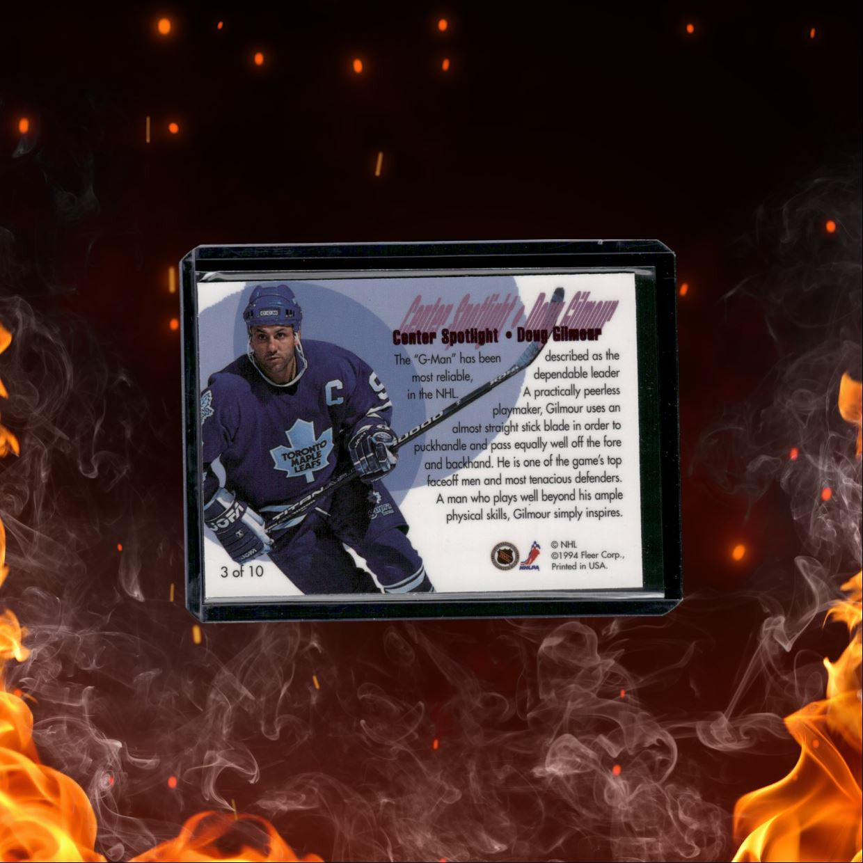 1994-95 Fleer Center Spotlight Doug Gilmour #3