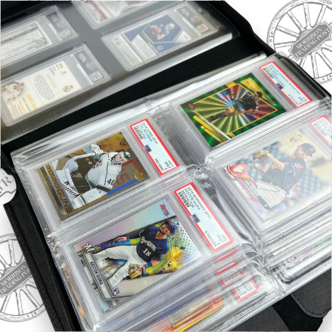EVORETRO Zip-Up Slab Binder | Holds 36 Graded Cards