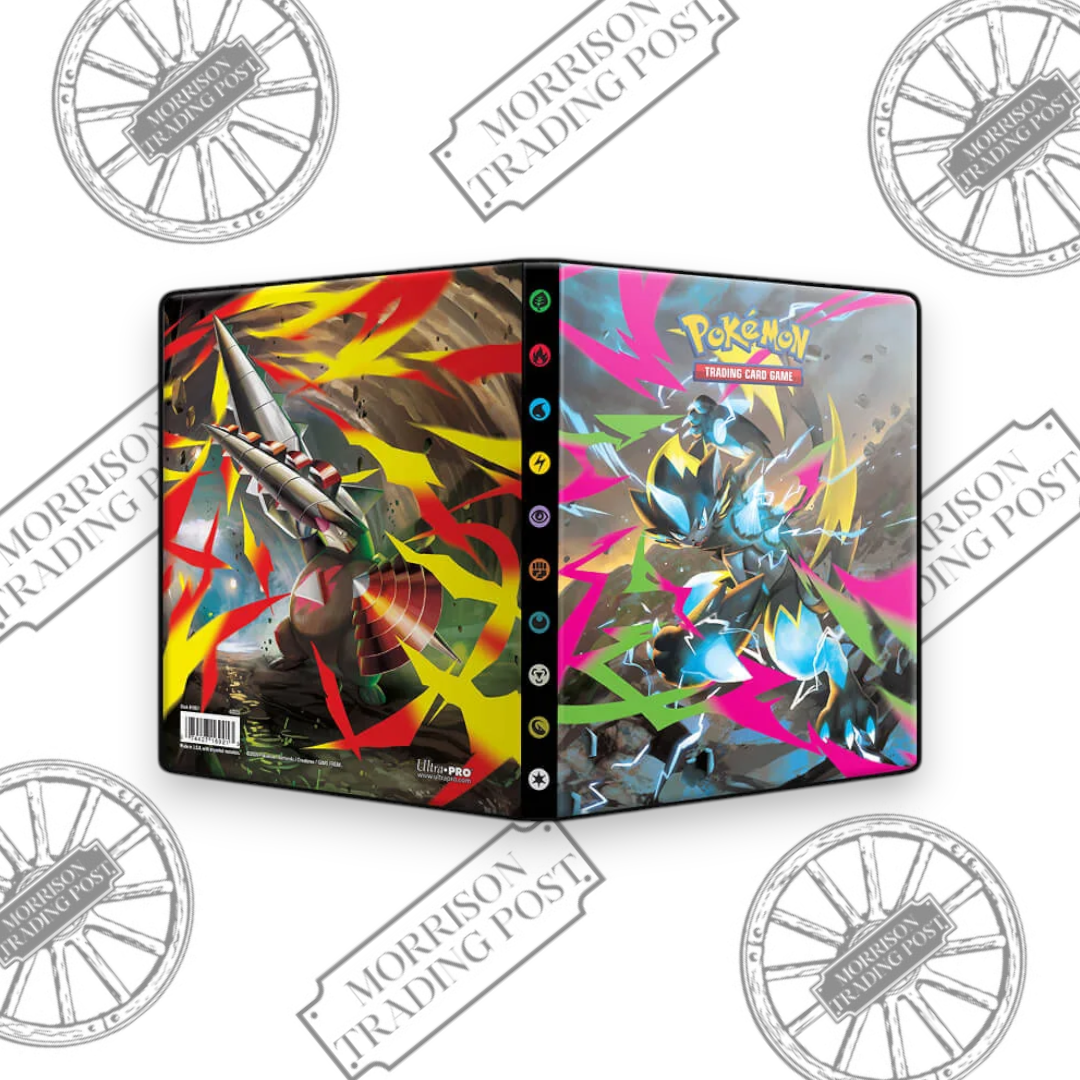 Ultra Pro Pokemon Pitch Black 4-Pocket Portfolio — front and back covers