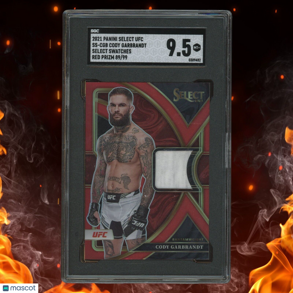 2021 Panini Select UFC CODY GARBRANT Select Swatches /99 Red Prizm SGC 9.5 SSCGB