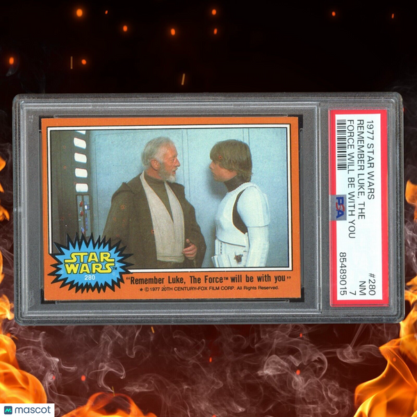 1977 Stars Wars REMEBER LUKE, THE FORCE WILL BE WITH YOU PSA 7 #280