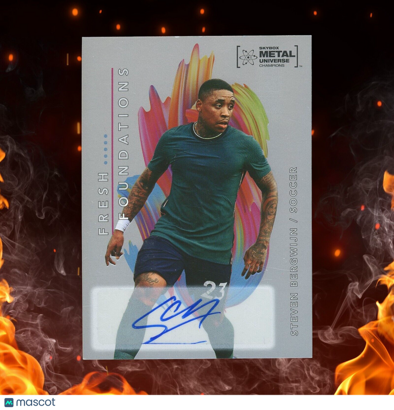 2022 Skybox Metal Universe Champions STEVEN BERGWIJN Fresh Foundations Auto /49