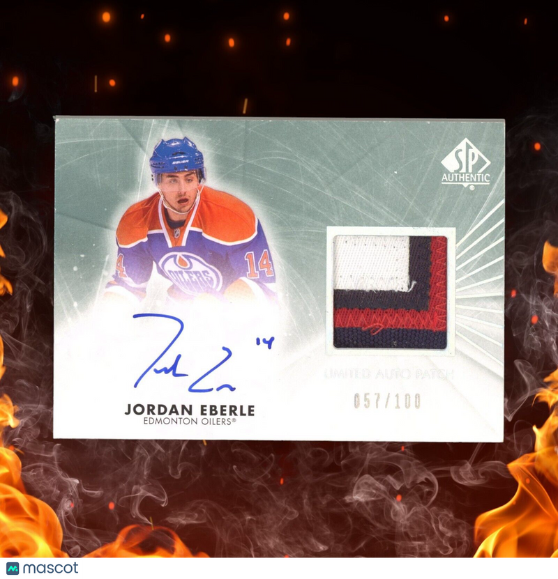 2011-12 SP Authentic JORDAN EBERLE Limited Auto Patch /100