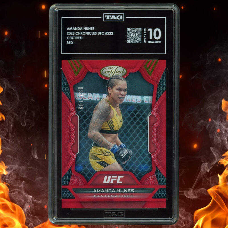 2023 Panini Chronicles Ufc Amanda Nunes Certified /199 Red Tag 10