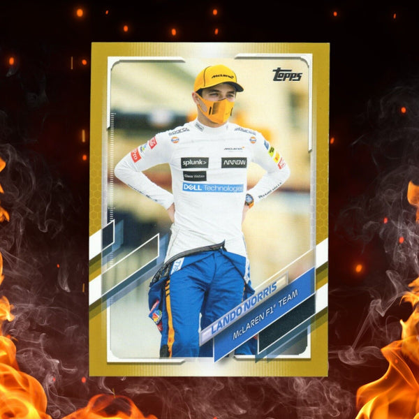 2021 Topps Formula 1 Lando Norris /50 Gold #52
