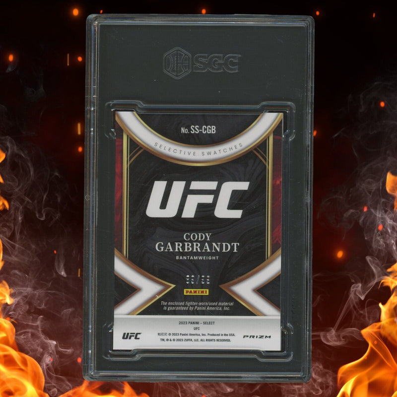 2021 Panini Select UFC CODY GARBRANT Select Swatches /99 Red Prizm SGC 9.5 SSCGB
