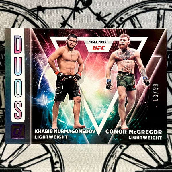 2022 Panini Donruss UFC NURMAGOMEDOV/McGREGOR Duos /99 #8